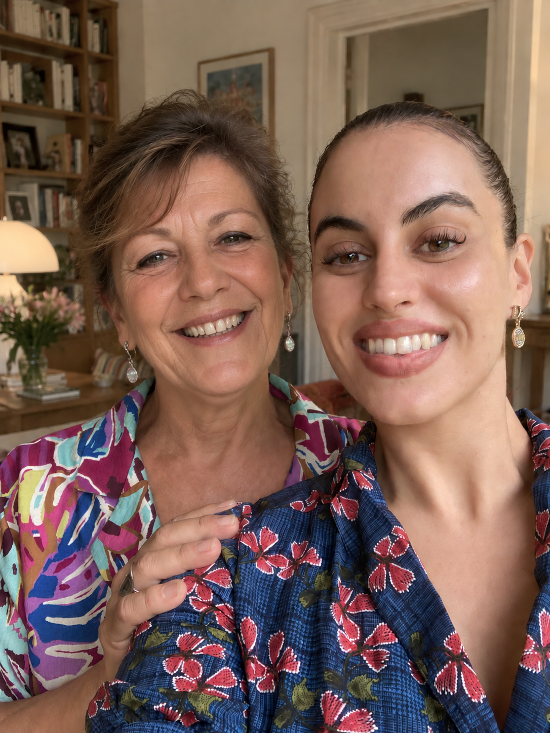 Camille avec une cliente